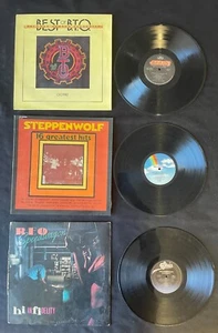 BTO /STEPPENWOLF / REO = ORIGINAL 70's VINYL LP's 3 ALBUM COLLECTOR LOT - Picture 1 of 2