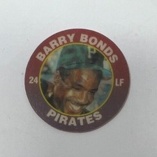 1991 Baseball Score 7-11 Slurpee Superstar Action Coin #2 Barry Bonds