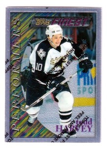 1995-96 Finest Base + Refractors #97 Todd Harvey SILVER - Dallas Stars