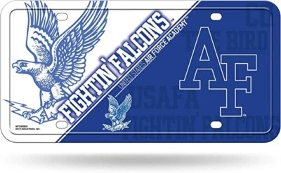 NCAA Air Force Falcons Metal License Plate Tag - 6" x 11.5" - Image 1 of 4