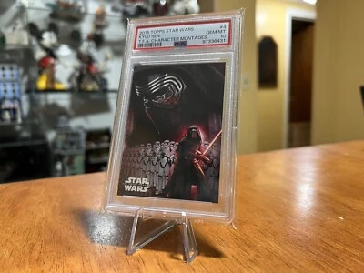 PSA 10 Kylo Ren Character Montages 2015 Topps Star Wars TFA Chase Hit #4 POP 1 - Image 1 of 2