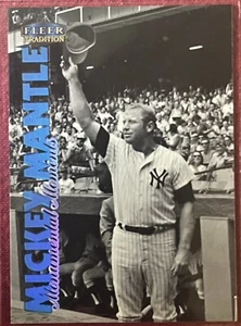 1998 Fleer Tradition Mickey Mantle BlueMonumental Moments Mickey Mantle #9MM HOF - Picture 1 of 2