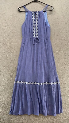Vestido midi/maxi Lucky Brand para mujer mediano campesino cottagecore pradera boho Foto 1 de 4