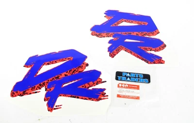 Juego de calcomanías/pegatinas de tanque de combustible izquierdo/derecho genuino Suzuki 1993 DR250SE DR350SE NUEVO DE STOCK Foto 1 de 2