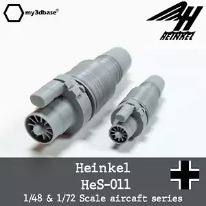 Heinkel HeS 011 1:48 oder 1:72 Bausatz - model kit 3d printed - Bild 1 von 3