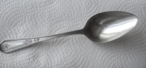 Dominick & Haff Sterling Queen Anne Engraved No.24 Serving Spoon 1910 No Mono 8" Cover