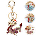 Rhinestone Dragon Keychain Rhinestones Chinese Zodiac Fengshui Ornament