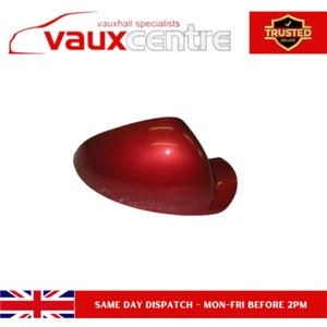 Vauxhall Insignia 2009+ O/S Drivers  GBL 2GU Pomegranate Red Door Mirror Cover - Picture 1 of 2