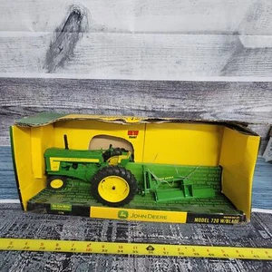 Ertl 1/16 scale John Deere model 720 w/ rear blade diecast tractor green/yellow  - Picture 1 of 11