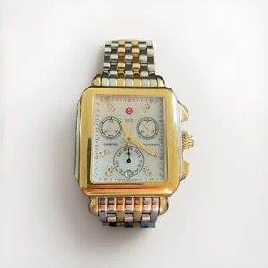 Michele Deco Mid MW06P00C946 29mm Silver/Gold Stainless Steel Case with... - Picture 1 of 12