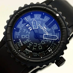 🇨🇭🚀⚫️ Fortis B-47 BIG All Black 2012 Limited Edition ⚫️🚀🇨🇭 - Bild 1 von 24