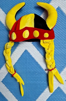 Vikingo 'Casco Vestido Elegante Disfraz' Sombrero de Fiesta con Cuernos y Trenzas Juegos con disfraces *** Foto 1 de 4