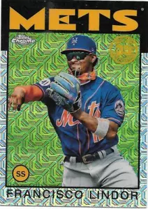 Aggiornamento Topps 2021 FRANCISCO LINDOR Silver Pack 1986 Cromo -NEW YORK METS- #8626 - Foto 1 di 1