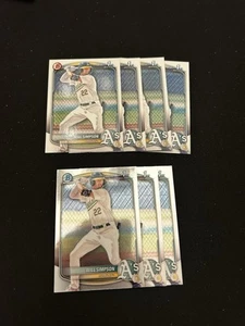 (7) 2025 Bowman Chrome Will Simpson 1st Bowman BCP-35 BP-35 Lot - Picture 1 of 2