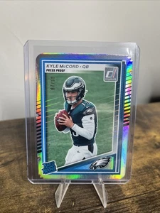2025 Donruss Kyle McCord Rated Rookie Press Proof Silver Die-Cut /99 - Bild 1 von 2