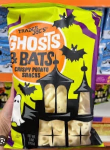 2 Packs Trader Joe’s Ghosts & Bats crispy potato snacks LIMITED 👻🦇 - Picture 1 of 4