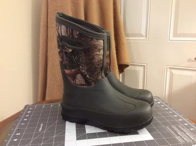 Bogs K NeoCLSC Botas de Lluvia Camufladas Verde Real Niños Jóvenes Talla 5 Foto 1 de 4