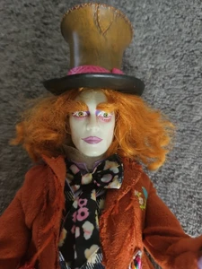 Alice im Wunderland Verrückter Hutmacher Johnny Depp 12" Figur Puppe - Bild 1 von 5