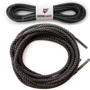 IRONLACE CLASSIC, Cordones de Bota Redondos Irrompibles, Fibras de Para-Aramida 100% Avanzadas - Imagen 1 de 12