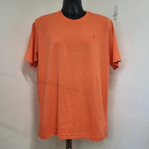 Under Armour Shirt Mens Large Orange Performance Workout Active Casual Tee Adult - Picture 1 of 14