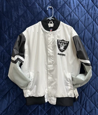 NFL Vintage LA Los Angeles Raiders Fanimation Hombres Talla Grande Chaqueta de Fútbol Foto 1 de 4