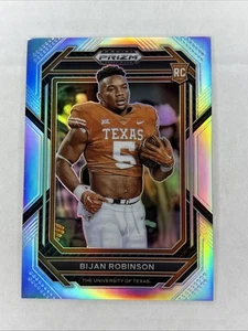 Prizm Draft Picks Football 2023 Bijan Robinson RC Silver Prizm Variation #115 V - Imagen 1 de 2
