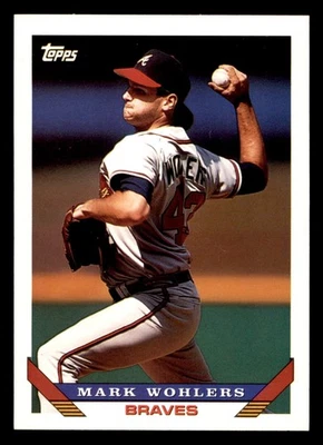  Tarjeta coleccionable 8 Mark Wohlers 43 Braves 1993 Topps deportes de hockey  Foto 1 de 2