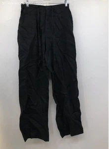 Banana Republic Black 100% Linen Drawstring Straight Fit Loose Fit Pants - 6 - Picture 1 of 8