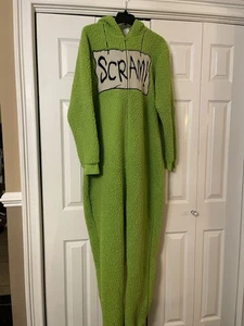 Adult Spirit Halloween Sesame Street Oscar The Grouch Costume L/XLARGE used - Picture 1 of 6