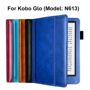 6 Inch E-Reader Case Leather Folio Cover N613 Protective Cover for Kobo Glo - Picture 1 of 13