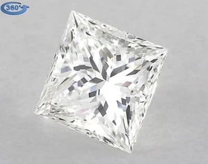 Princess 1,70 Karat Zert. AGI natürlicher abgebauter Diamant lose H Farbe VVS2 Reinheit - Bild 1 von 2