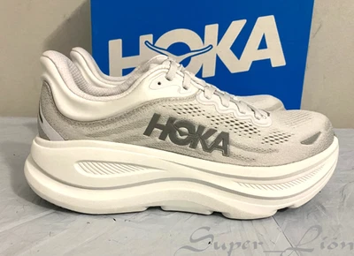 NEW HOKA One One Women's BONDI 9 Running Shoes - SIZE 7, 7.5, 8 Stardust Silver - Image 1 of 4