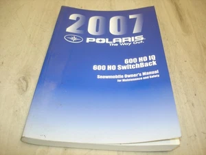 OEM POLARIS 2007 SWITCHBACK IQ 600 HO SNOWMOBILE OWNERS MANUAL - Bild 1 von 3