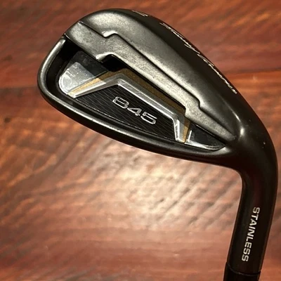 Tommy Armour Gunmetal Black 845 TA-24 Uniflex Steel Pitching Wedge PW Stainless - Image 1 of 4