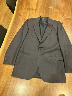 Brioni Roman Style Blazer Mens 42L Grey Pure 100% Wool Sports Coat Made In Italy - Image 1 of 4