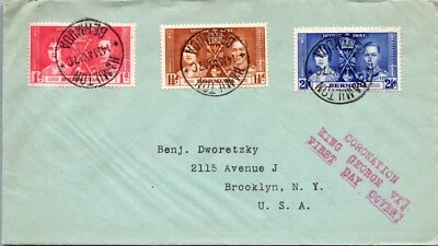 Bermuda 1937 FDC - Coronation King George VI - Hamilton - F78946 - Image 1 of 2