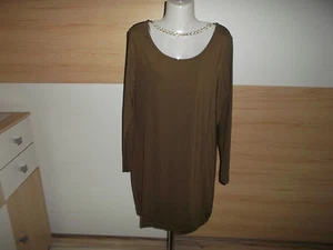 Stretchkleid Freizeitkleid Partykleid oliv mit Kettchen von Rainbow Gr. 44/46  - Bild 1 von 3