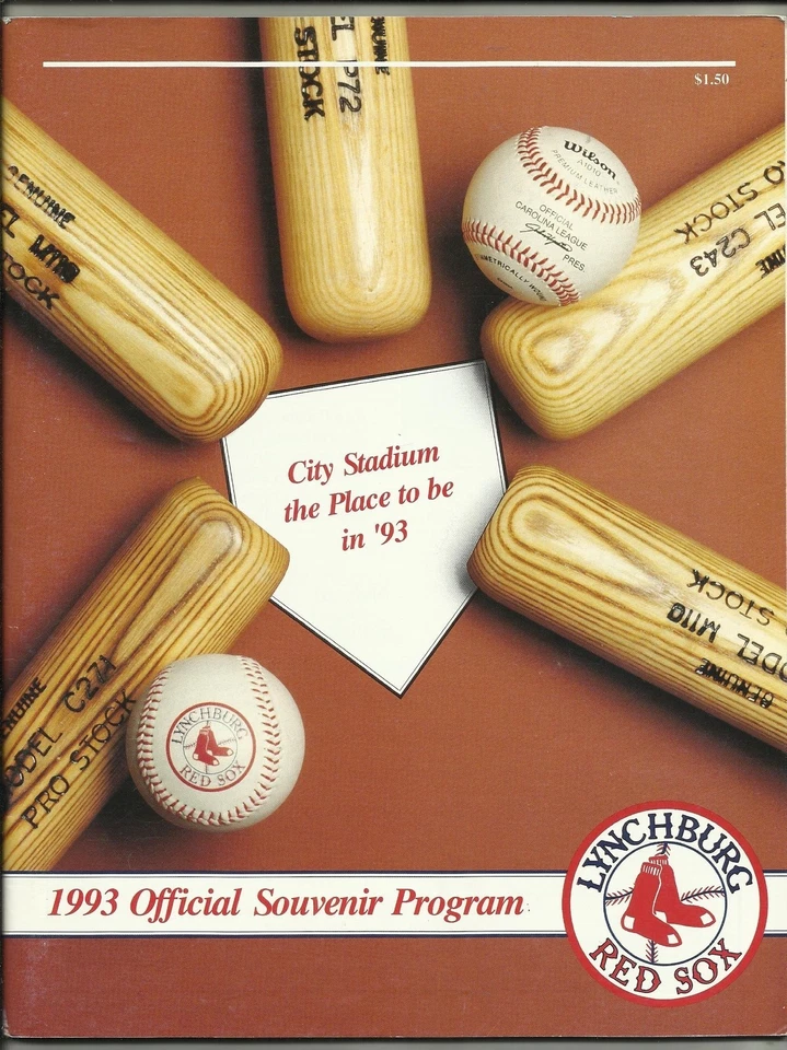 1993 Lynchburg Red Sox Minor League Program  EX - Image 1 of 1