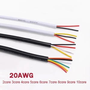 300V 20AWG 2/3/4/5/6/7/8/9/10 Core Automotive Cable Electrical Round Cable Wire - Picture 1 of 6