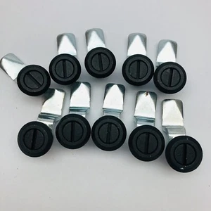  SET BESTEHEND AUS 10 AFTERMARKET NOCKENRIEGEL SCHLÜSSELSCHLOSS, SCHWARZER KUNSTSTOFF - Bild 1 von 8