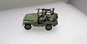 1/87 HO Train Scale Military Roco DBGM Jeep with soldiers refer photos - Bild 1 von 5