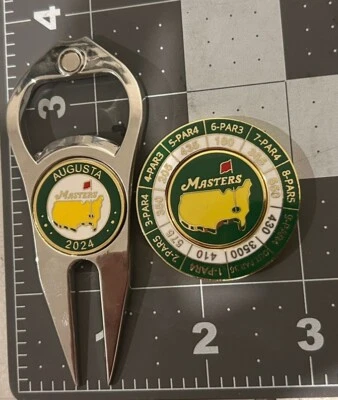 Masters Magnetic Golf Ball Marker & Divot Tool Combo
