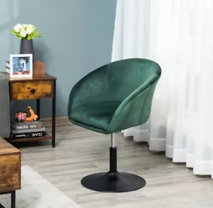 Velvet Swivel Tub Chair- Green - Picture 1 of 11