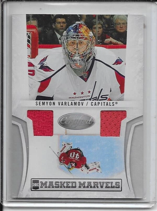 2010-11 Certified Semyon Varlamov Masked Marvels Dual Jersey # 2 #d/99 - Image 1 of 2