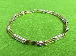 Brooks & Bentley Armband Aphrodite Gelb, Weißgold & Zirkonia 9 kt - Bild 1 von 8