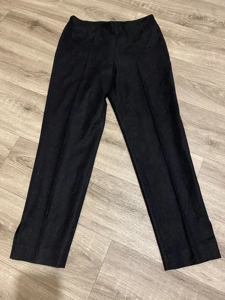 PANTALONES DE CORTE LANA VIRGEN GUNEX by brunello cucinelli controllo 02 negro talla ee. uu. 4 Foto 1 de 4