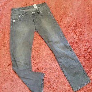&Denim by H&M 31/32 Grau Denim Jeans Relaxed Low Waist Herren Button Fly Straight - Bild 1 von 9