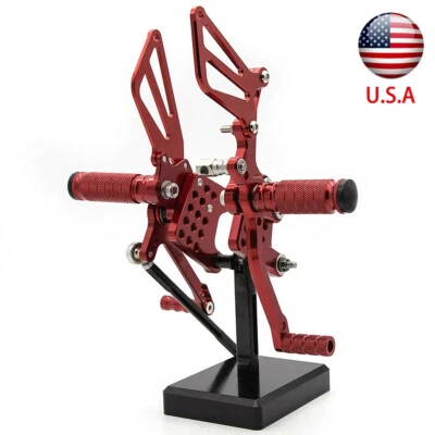 Reposapiés CNC para GSXR600 GSXR750 1996-2005 GSXR1000 2000-2004 Foto 1 de 4