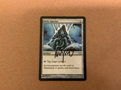 MTG Magic Relic Barrier Signed Artist Proof x1 Fifth Dawn 5DN Nottsuo - Image 1 of 2