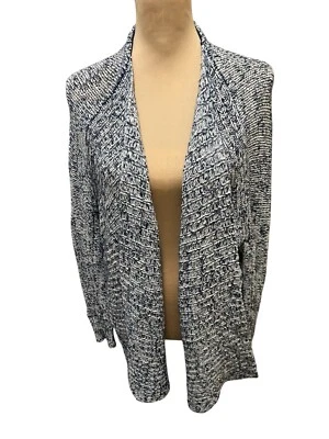 Velvet by Graham & Spencer Cardigan Marled Blue & Gray Size Medium Soft Comfy - Image 1 of 4